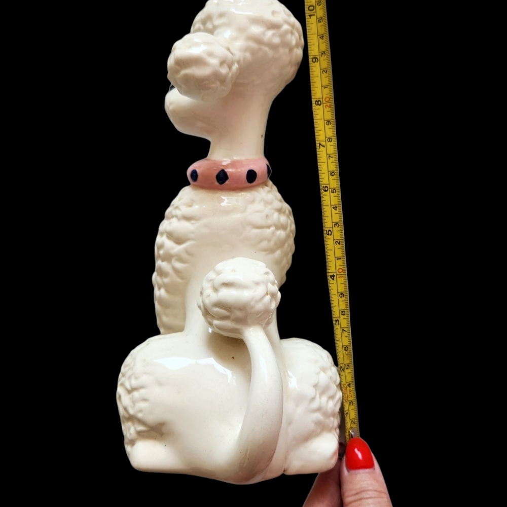 Vintage Curly Poodle Statue 1971 MCM Hollywood Regency - Picture 13 of 14